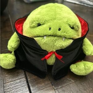 Jellycat Green Reptile Plush with Black Cape